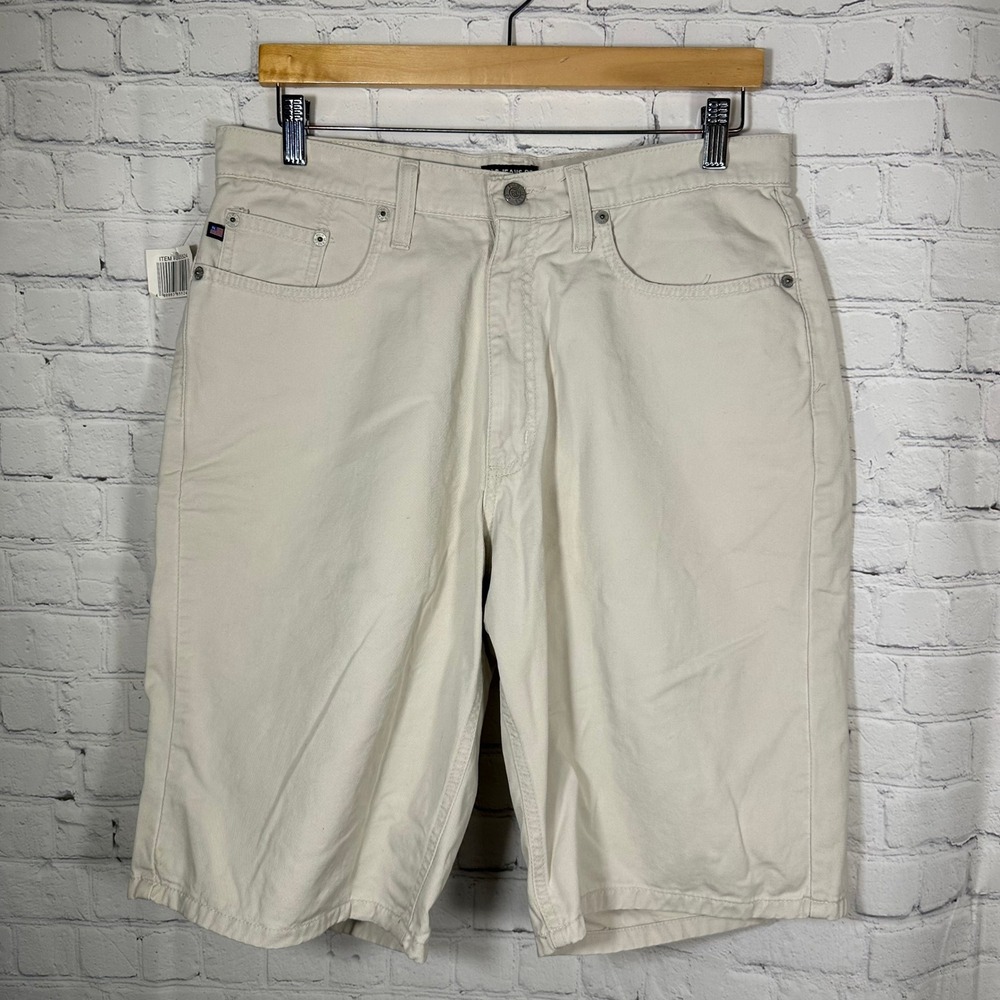 Polo Jeans Co Ralph Lauren Mens Banner Jean Shorts Beige Stone 32 NWT‎ Vintage